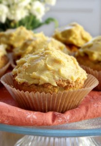 Gluten-Free Cupcakes with Clementine Orange Frosting