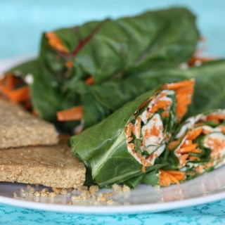 Chard Wraps with Cashew Cheese