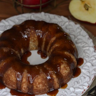 Apple Spice Cake with Maple Candy Glaze