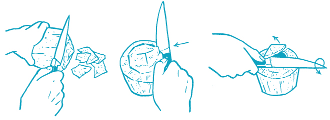 How to open coconut with a knife by The Spunky Coconut