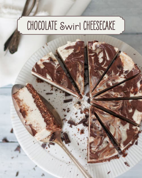 Chocolate Swirl Dairy-free Cheesecake