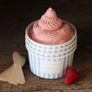 Strawberry Frozen Dairy Free Yogurt