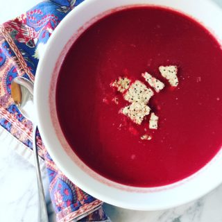 Ginger Onion & Beet Soup