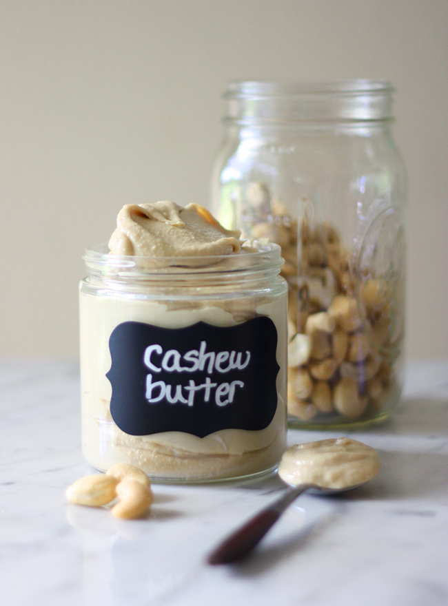 homemade cashew butter