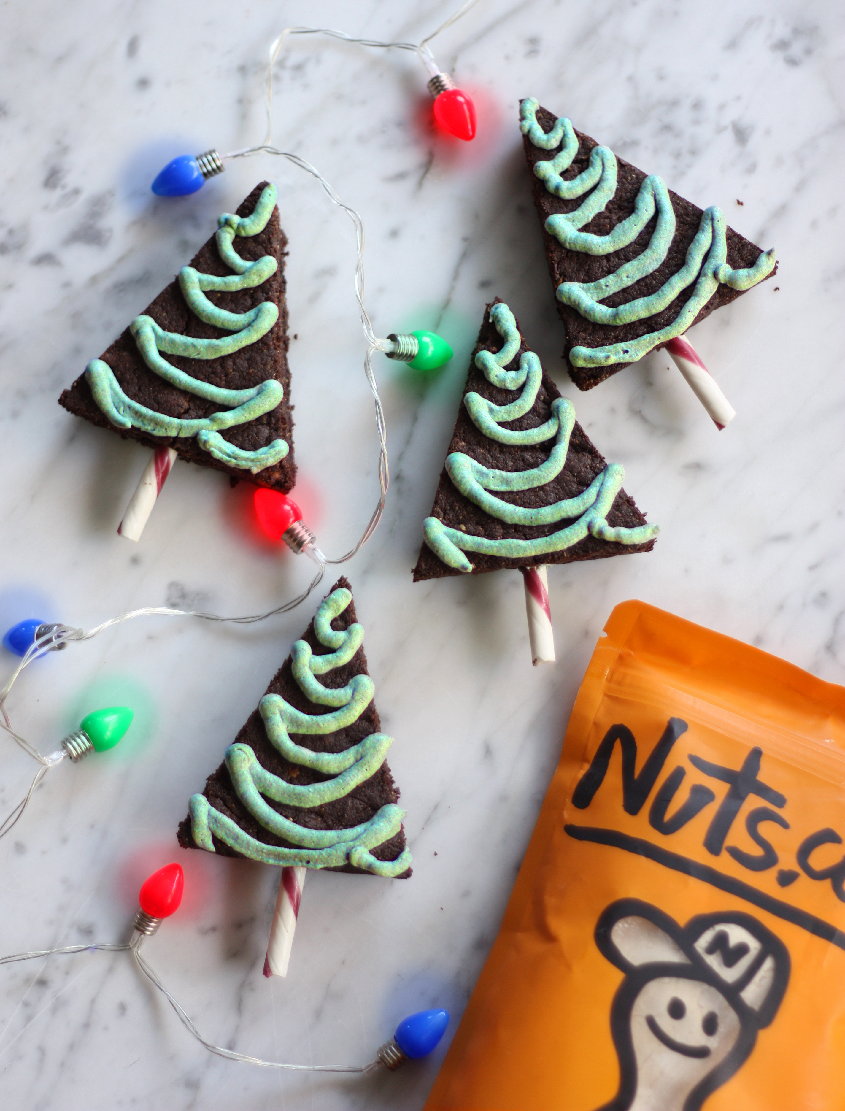 Allergy-free Mint Christmas Tree Brownies!